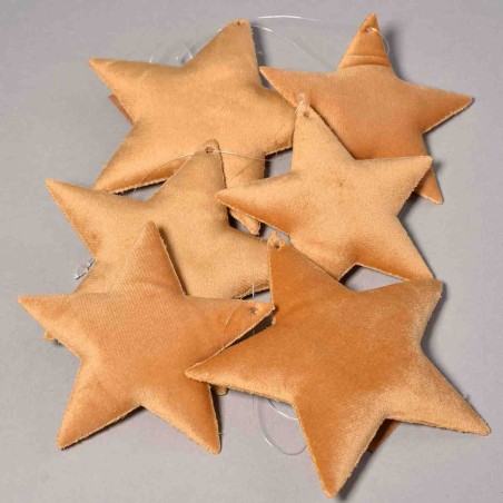 Stelle in velluto 6 PZ - 10x5x1,5 Cm / Miele