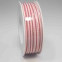 Nastro "Cotone" a righe - 10 Mm x 35 M / Rosso