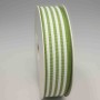 Nastro "Cotone" a righe - 24 Mm x 25 M / Verde