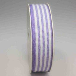 Nastro "Cotone" a righe - 24 Mm x 25 M / Lavanda