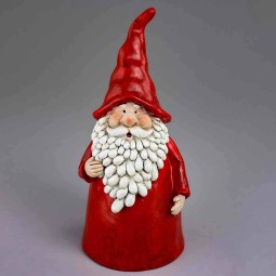 Babbo Natale in resina - 19x9x20 Cm / Rosso