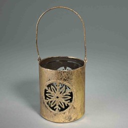 Lanterna in metallo oro - 7,5x8,5 Cm / Assortita