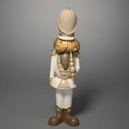 Schiaccianoci in poliresina - 27 Cm / Bianco