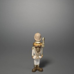 Schiaccianoci in poliresina - 21 Cm / Bianco