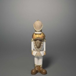 Schiaccianoci in poliresina - 16 Cm / Bianco