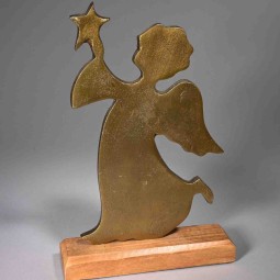 Angelo in metallo - 27 Cm / Oro