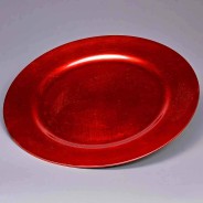 Piatto in polopropilene  - 33 Cm / Rosso