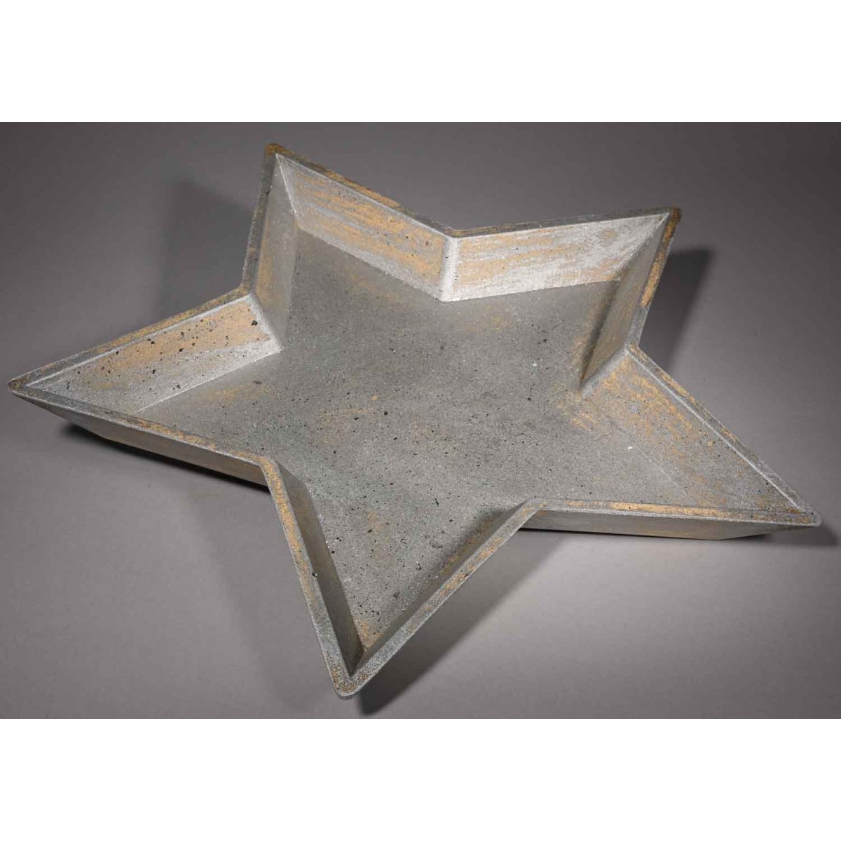 Base a forma di stella in MDF argento - 2 Misure - 41,5x41,5x4