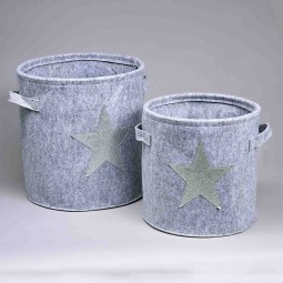 Cesti in feltro - Set 2 pezzi