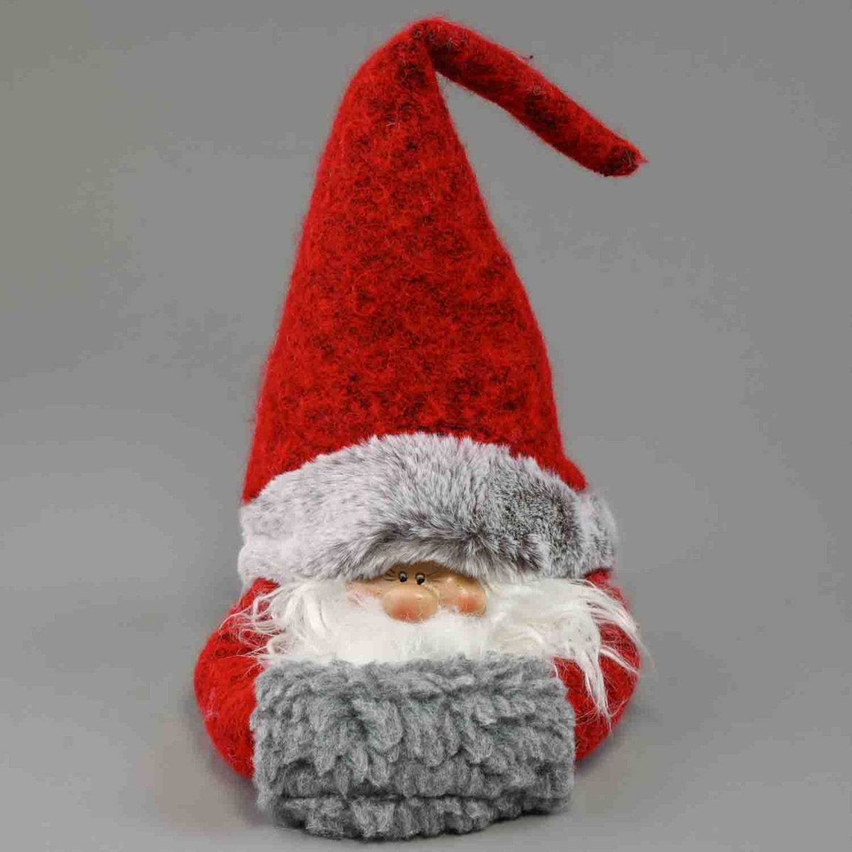 Gnomo in tessuto - 18x16x39 Cm / Rosso