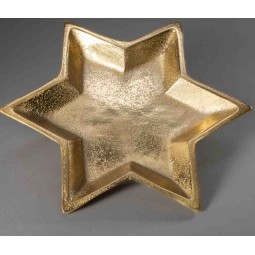 Base in metallo a Stella - 26 Cm / Oro