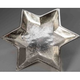 Base in metallo a Stella - 26 Cm / Argento