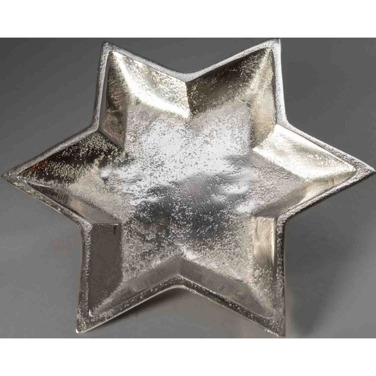 Base in metallo a Stella - 26 Cm / Argento