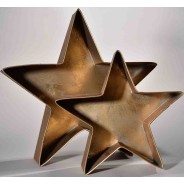 Vassoi a forma di stella 2 Pezzi -Oro