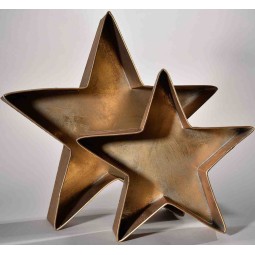 Vassoi a forma di stella 2 Pezzi -Oro