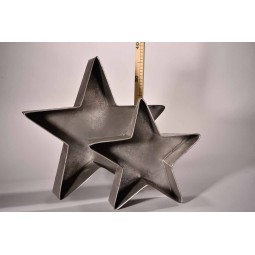 Vassoi a forma di stella 2 Pezzi -Argento