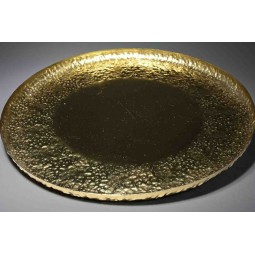 Piatto in metallo - 40 Cm / Oro