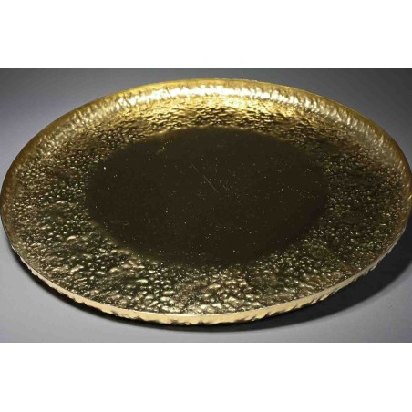 Piatto in metallo - 40 Cm / Oro