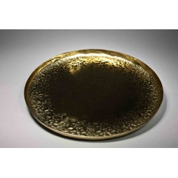 Piatto in metallo - 30 Cm / Oro