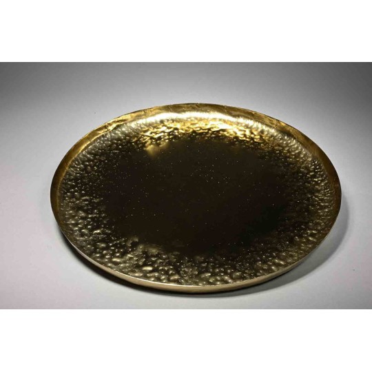 Piatto in metallo - 30 Cm / Oro