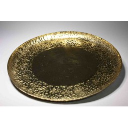 Piatto in metallo - 35 Cm / Oro