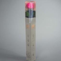 Rosa stabilizzata con stelo - 55 CM - Rosa brillante