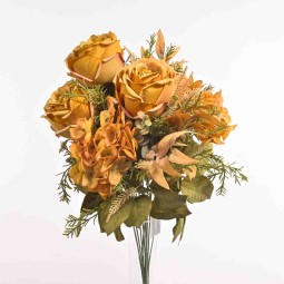 Rose Cabbage in mazzo - 48 Cm / Mostarda