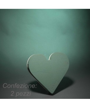 Cuori "Polly" 2 Pezzi - 25x25x6 Cm