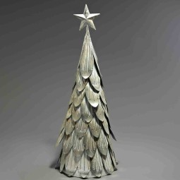 Albero in metallo - 23,5x23,5x60 Cm / Argento