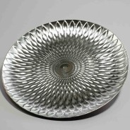 Piatto in plastica - 32 Cm / Argento