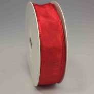 Nastro "Taffetà animato" - 25 Mm x 25 M / Rosso