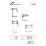 Vasetto in vetro con tappo ermetico - Varie misure - D 4,5 cm H 8,5 cm