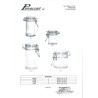 Vasetto in vetro con tappo ermetico - Varie misure - D 4 cm H 6 cm