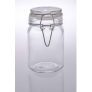 Vasetto in vetro con tappo ermetico - Varie misure - D 6,8 cm H 11,5 cm