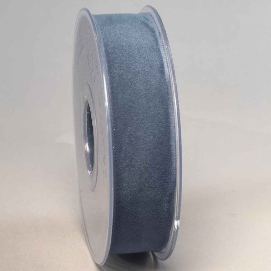 Nastro "Velluto" - 25 Mm x 7 M / Smoking blue