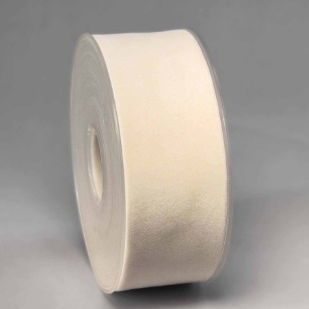 Nastro "Velluto" - 40 Mm x 7 M / Crema chiaro