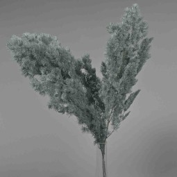 Felce "Ming" stabilizzata - 60 Cm / Grigio-Blu