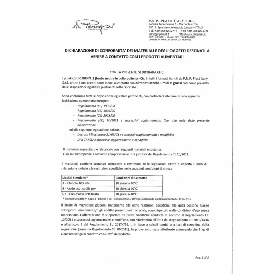 Sacchetti trasparenti con fondo quadrato 100 Pezzi - 14x34+8 Cm