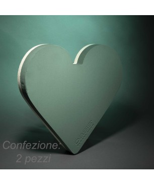 Cuori "Polly" 2 Pezzi - 42x40x6 Cm