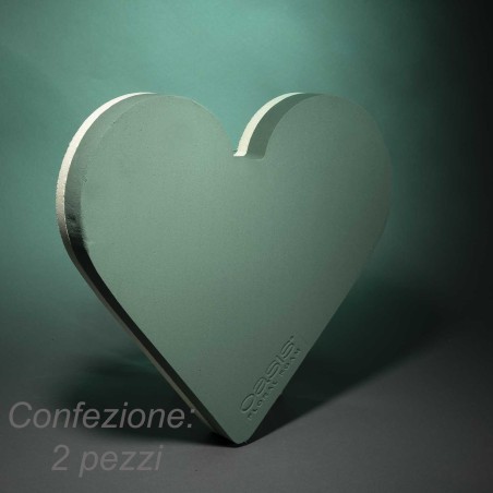 Cuori "Polly" 2 Pezzi - 42x40x6 Cm