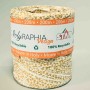 Raphia con stelle - 15 Mm x 200 M / Giallo