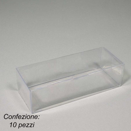 Scatole pieghevoli trasparenti - 15x6x4 Cm 10 Pz