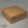 Scatole in cartoncino 2 PZ - 25x25x10 Cm / Avana