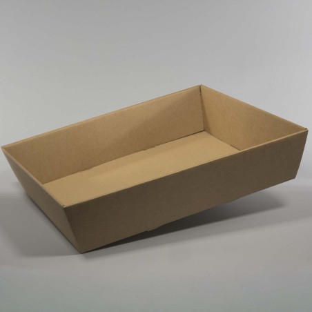 Vassoi in cartoncino 2 PZ - 40x30x11,5 Cm / Avana