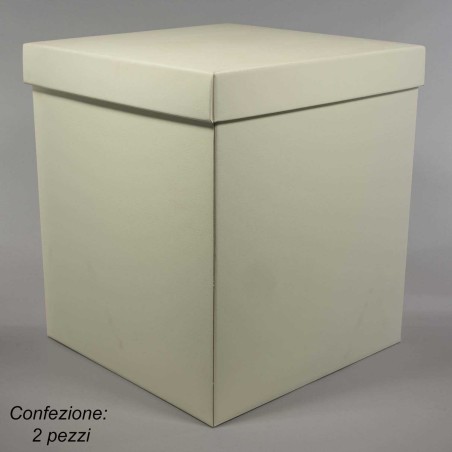 Scatole in cartoncino 2 PZ - 34,5x34,5x40 Cm / Seta