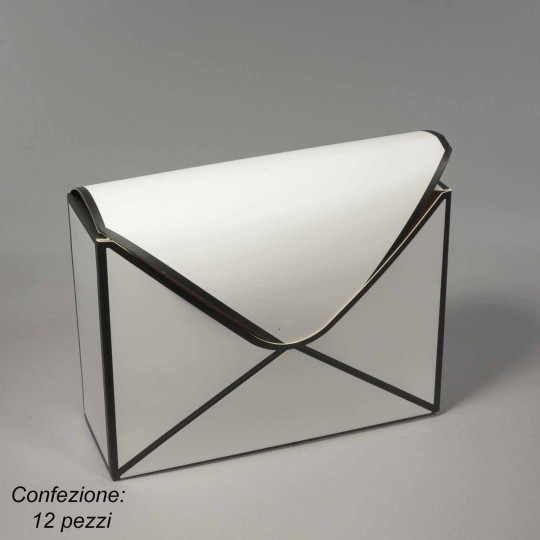 Buste in cartoncino 12 PZ - 23x8x35 Cm / Bianco
