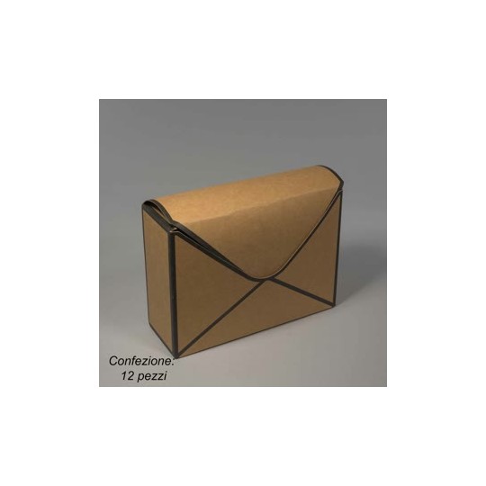 Buste in cartoncino 12 PZ - 23x8x35 Cm / Avana