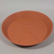 Sottovaso in plastica - 16 Cm / Cotto