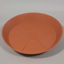 Sottovaso in plastica - 16 Cm / Cotto