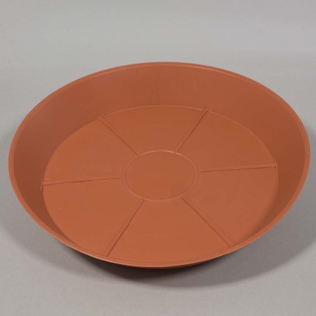 Sottovaso in plastica - 16 Cm / Cotto